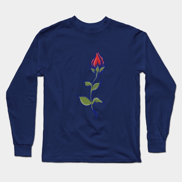 Vintage Rose Long Sleeve T-Shirt by bubbsnugg